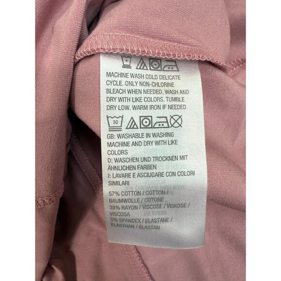 D & Co. Essentials Womens Green Pink 2 Pack Cotton Blend Tops Size 3X Spring NWT - Picture 6 of 9